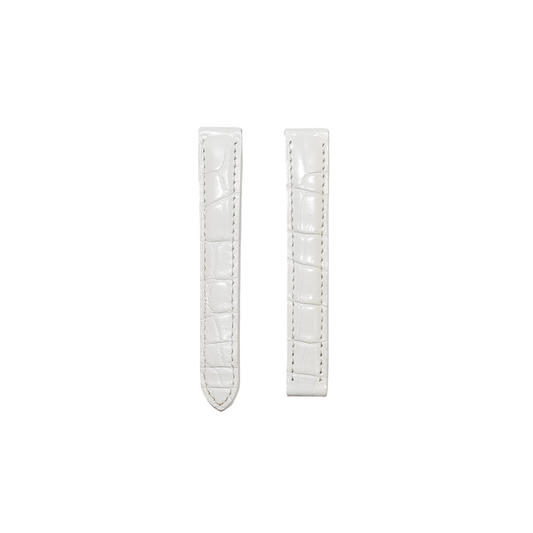 Cartier KD28 Alligator Strap - White