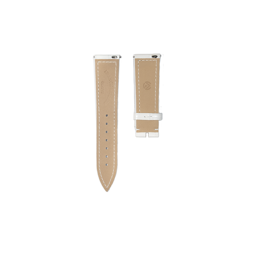 Franck Muller Alligator Strap - White