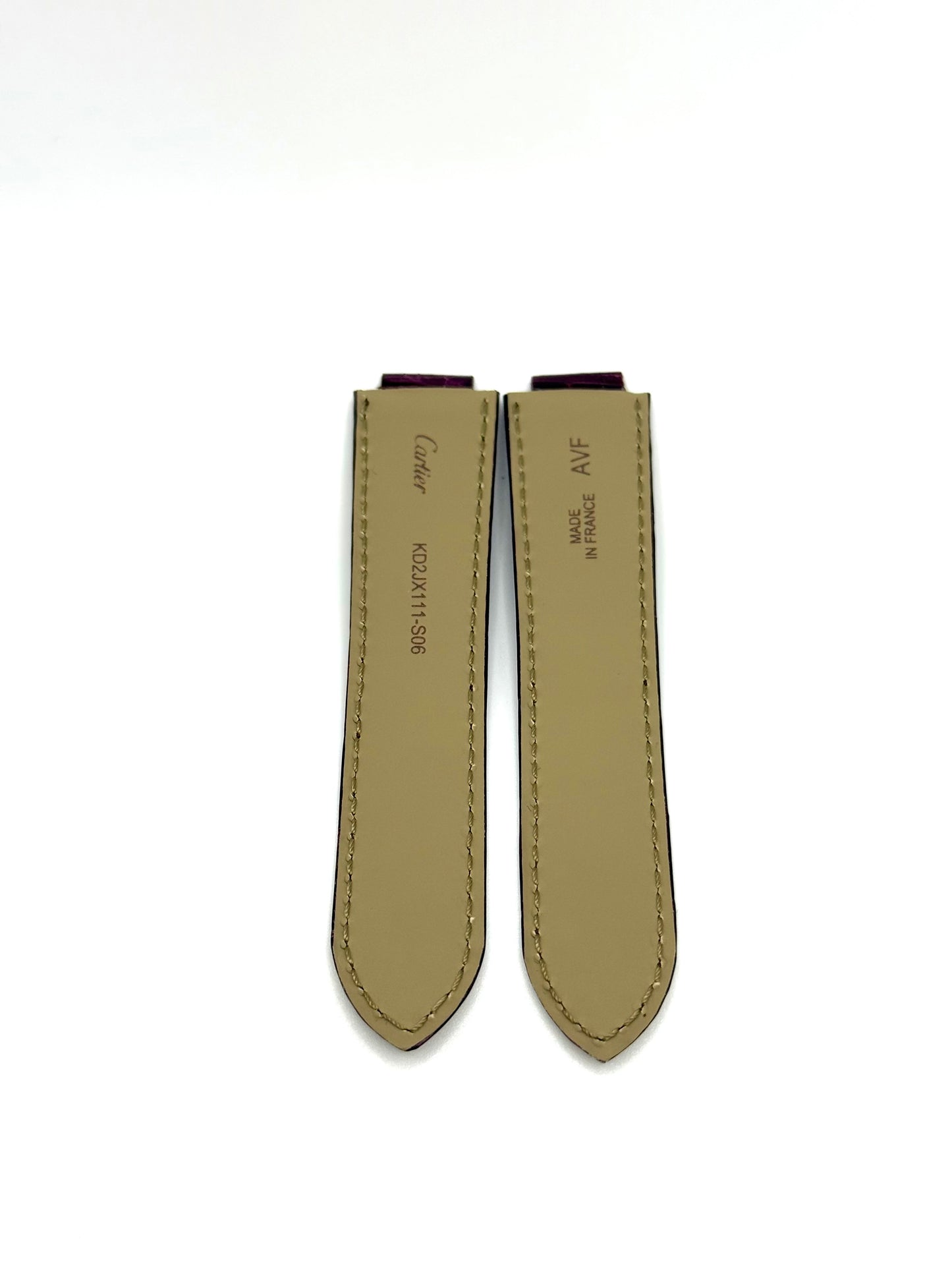 Cartier Bordeaux Alligator 20mm Watch Strap