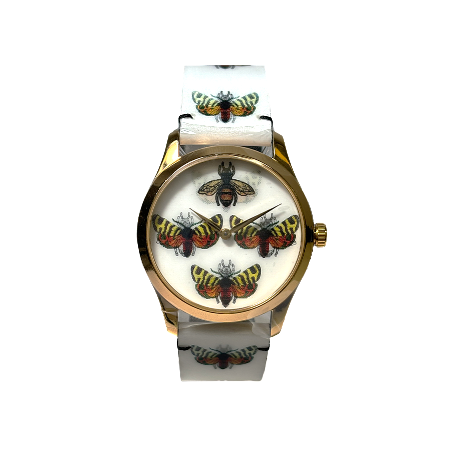 Gucci G-Timeless  Contemporary Quartz Bee & Butterfly Hologram Watch