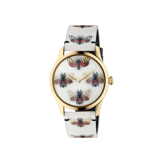 Gucci G-Timeless  Contemporary Quartz Bee & Butterfly Hologram Watch