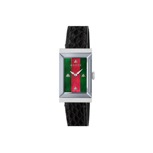 Gucci G-Frame Quartz Rectangular Ladies Watch  in Stainless Steel