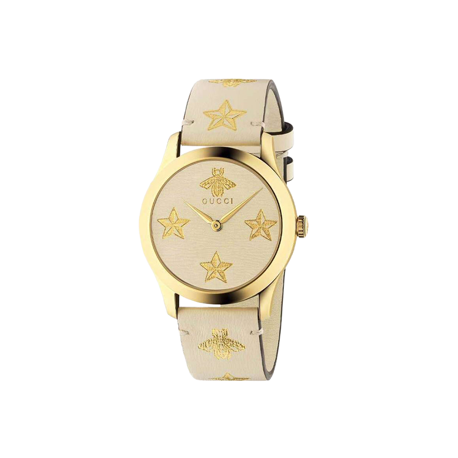 Gucci G-Timeless Contemporary Quartz Ladies Watch in Round PVD Case