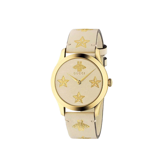 Gucci G-Timeless Contemporary Quartz Ladies Watch in Round PVD Case