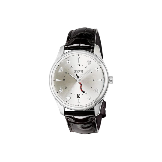 Gucci G-Timeless GMT Automatic Large Slim Stainless Steel Watch