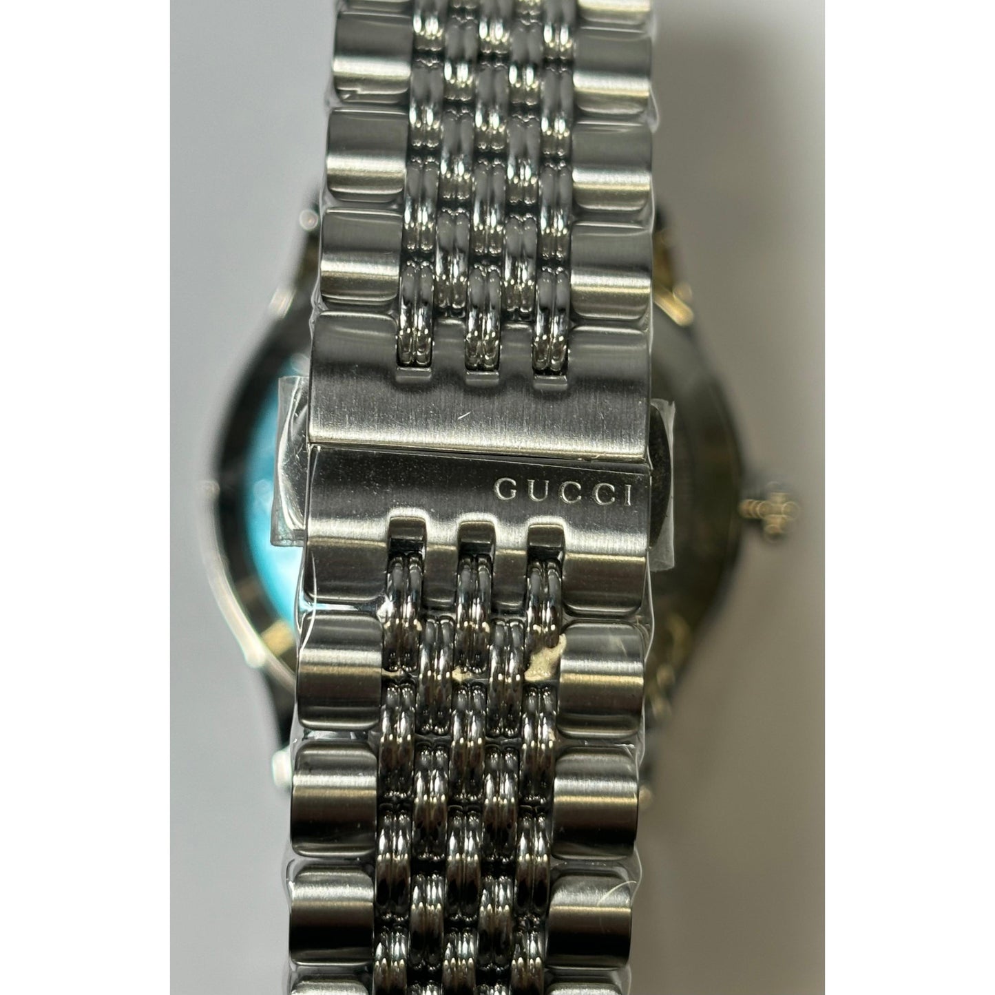 Gucci G-Timeless Automatic white guilloche Stainless Steel watch