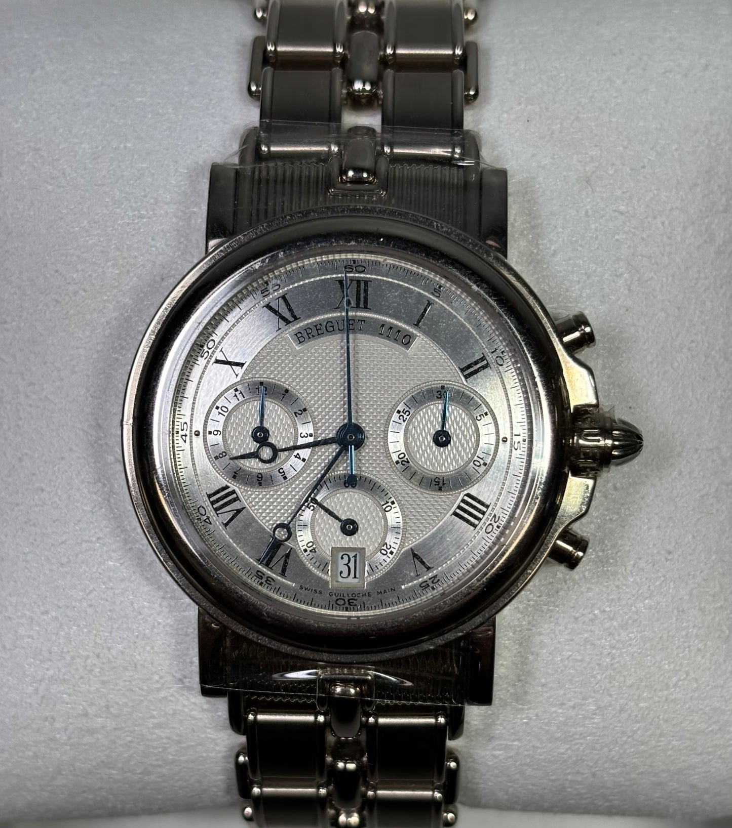Breguet Marine Chronograph Watch 18K White Gold