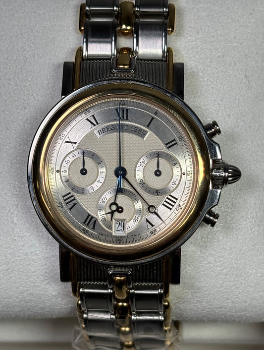 Breguet Marine Chronograph Watch Two Tone