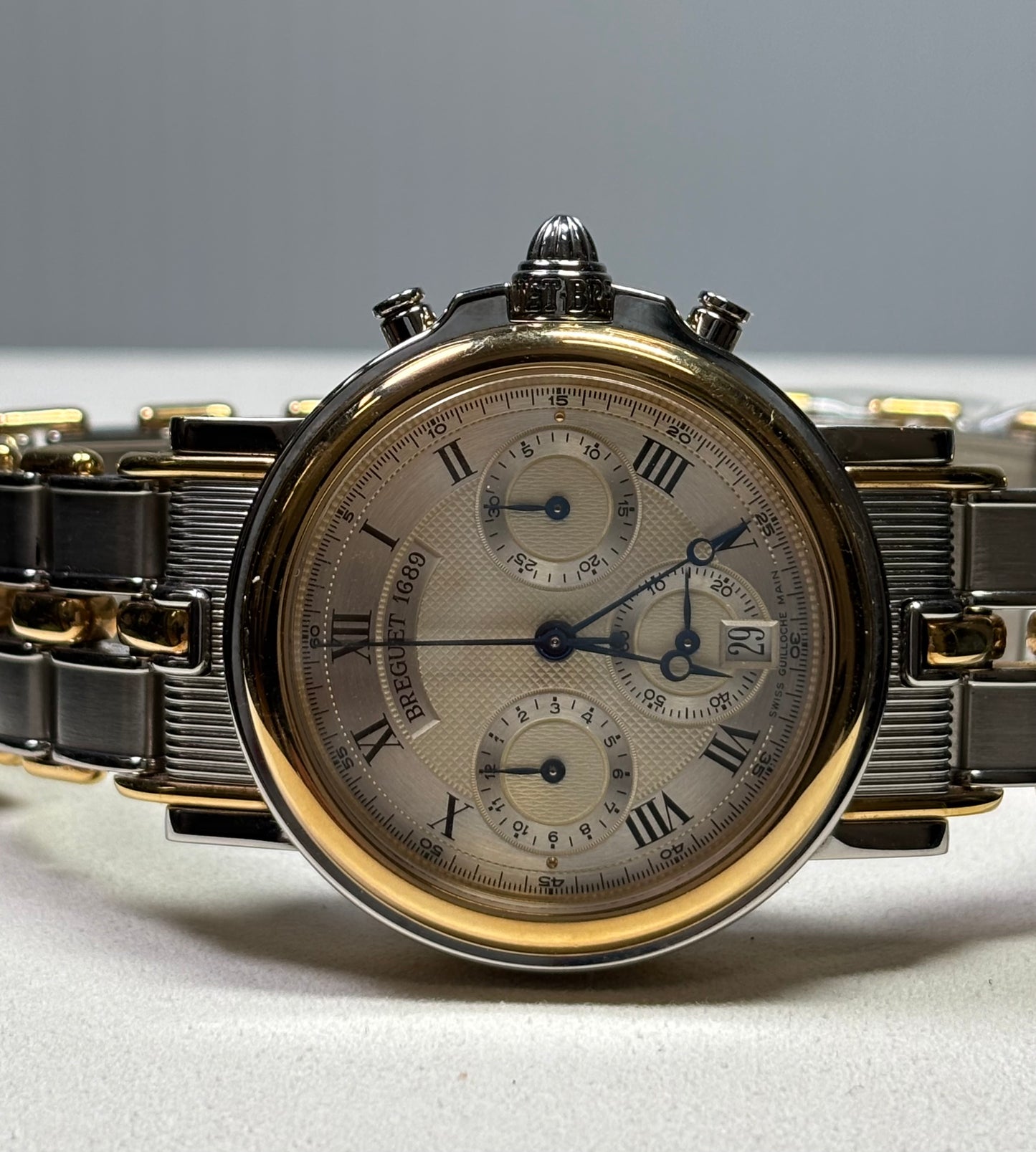 Breguet Marine Chronograph Watch Two Tone