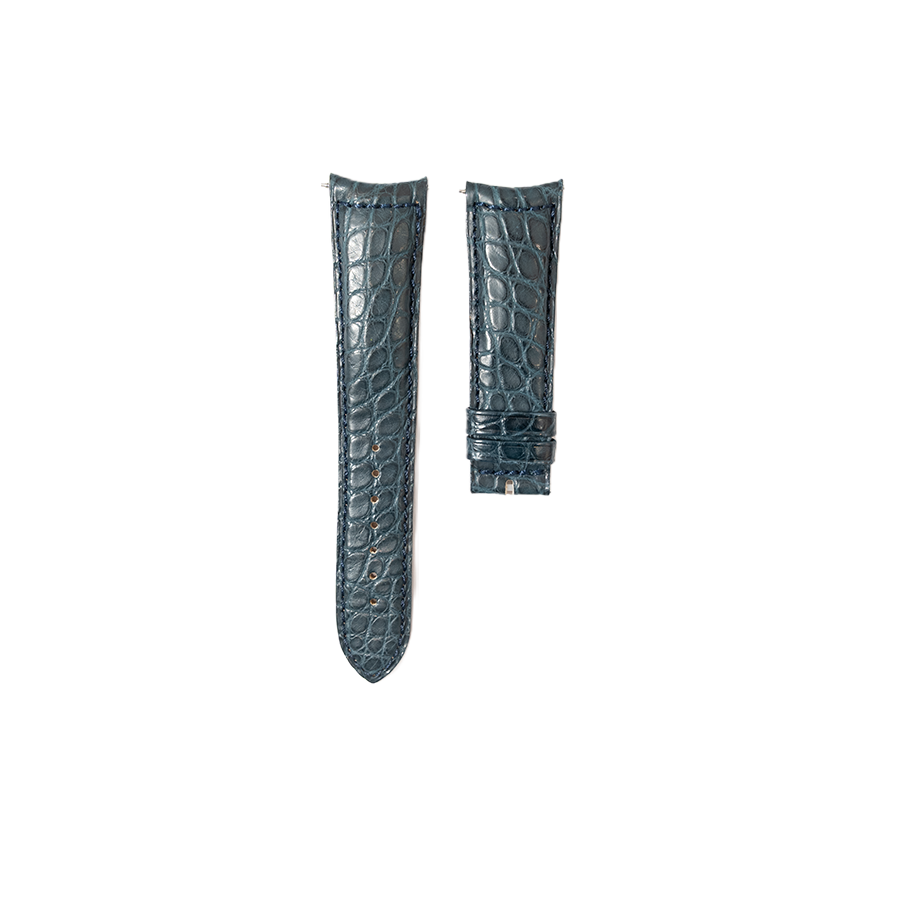 Jaeger-LeCoultre Crocodile Veritable Leather Strap - Cadetblue