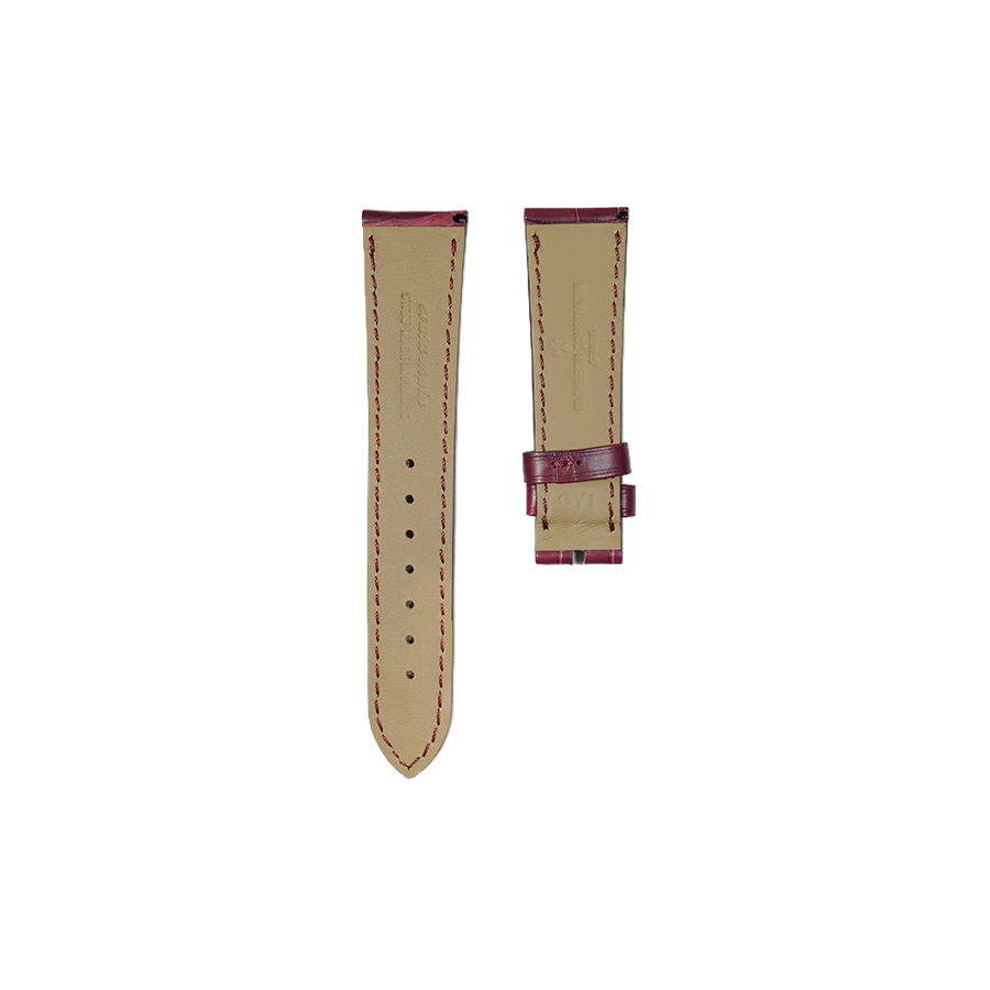 Vacheron Constantin Alligator Leather Strap - Wine Red