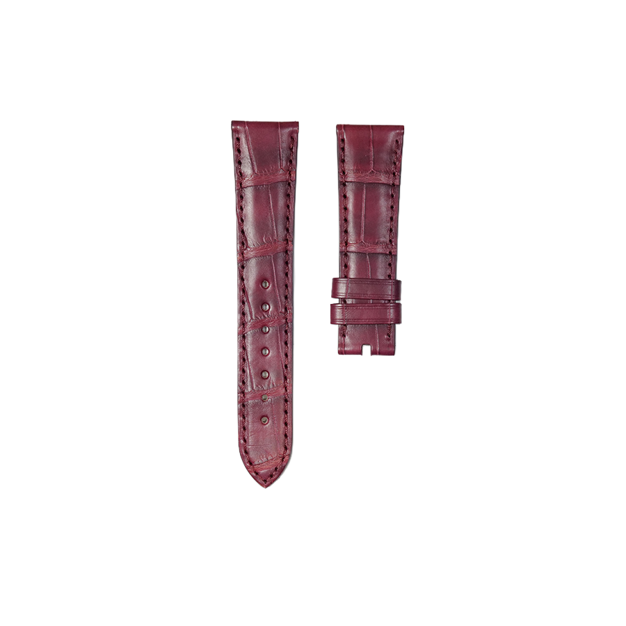 Vacheron Constantin Alligator Leather Strap - Wine Red