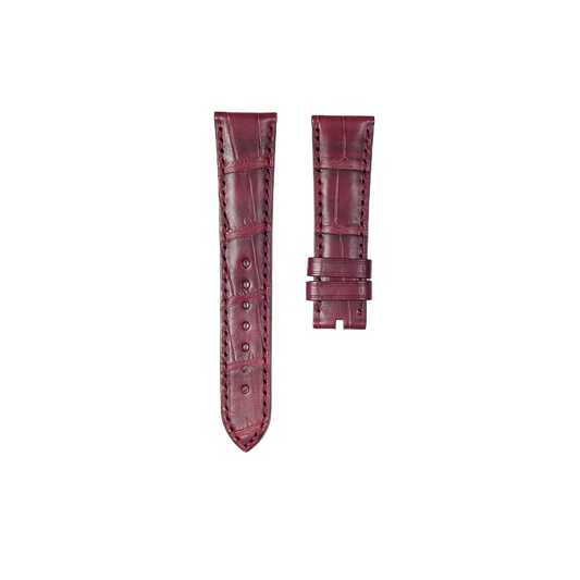 Vacheron Constantin Alligator Leather Strap - Wine Red