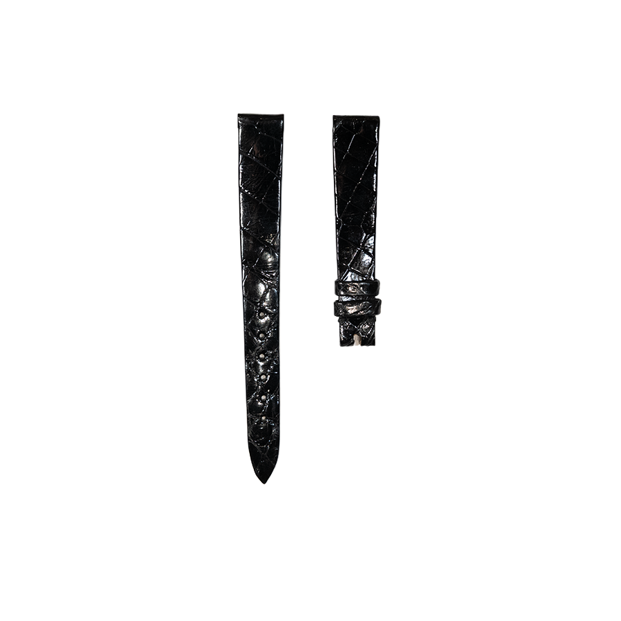 Vacheron Constantin Alligator Leather Strap - Shiny Black