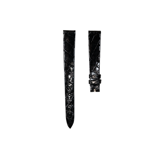 Vacheron Constantin Alligator Leather Strap - Shiny Black