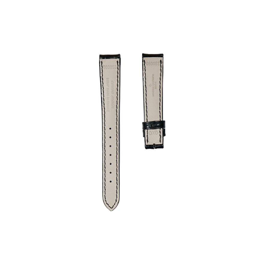 Vacheron Constantin Alligator Leather Strap - Shiny Black