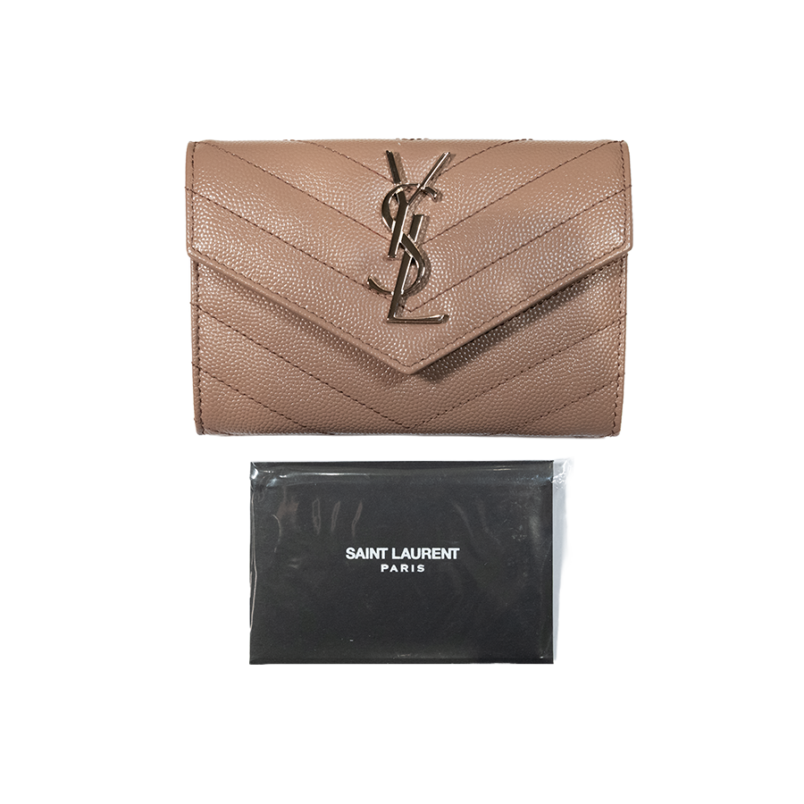 Saint Laurent Cassandre Matelassé Envelope Wallet