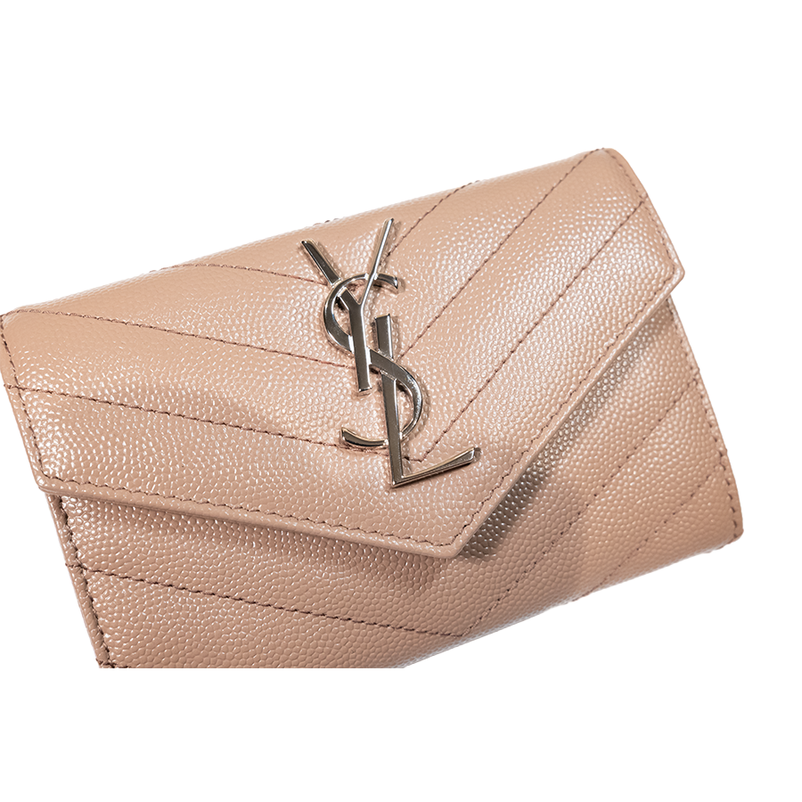 Saint Laurent Cassandre Matelassé Envelope Wallet