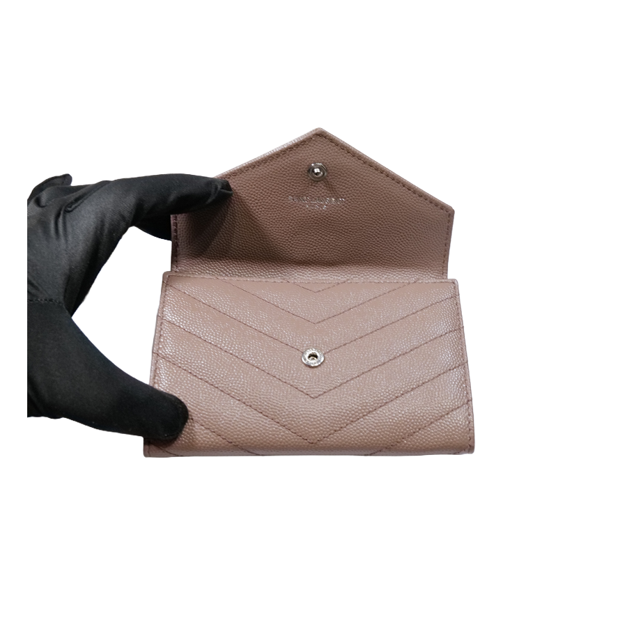Saint Laurent Cassandre Matelassé Envelope Wallet