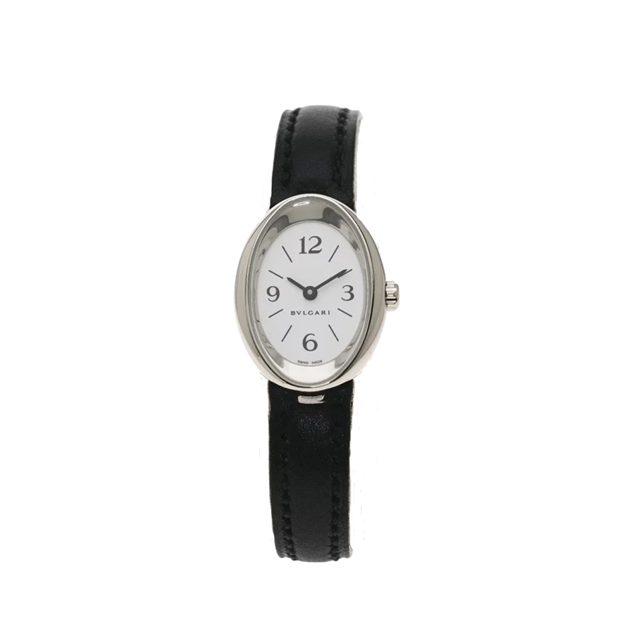 Bulgari Ovale Quartz Ladies Watch in 18K White Gold