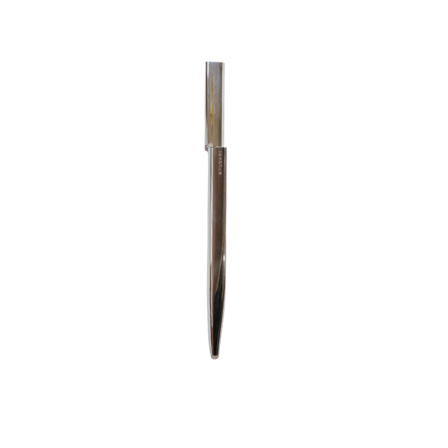 Bulgari Eccentric Collection Ballpoint Pen - Silver