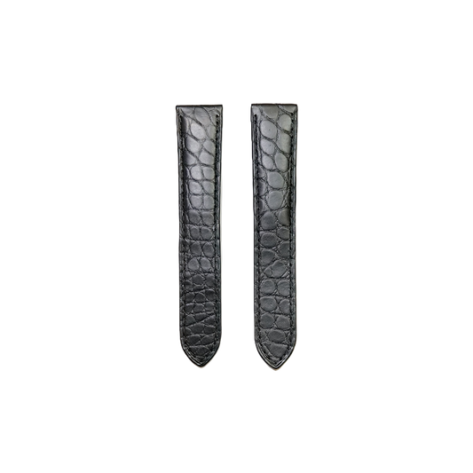 Cartier KD25 Alligator Strap - Mat Black