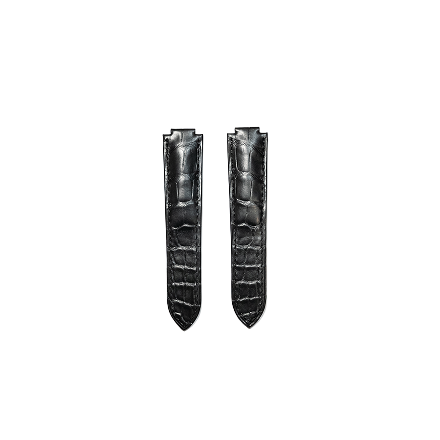 Cartier KD2H Ballon Bleu Alligator Strap -  Mat Black