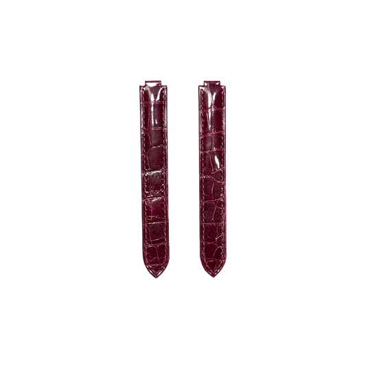 Cartier KD2G Ballon Bleu Alligator Strap - Shiny Bordeaux