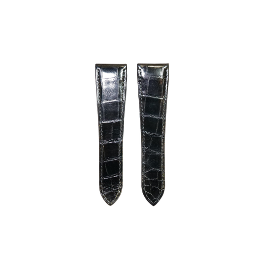 Cartier KD3J Alligator Strap - Shiny Black