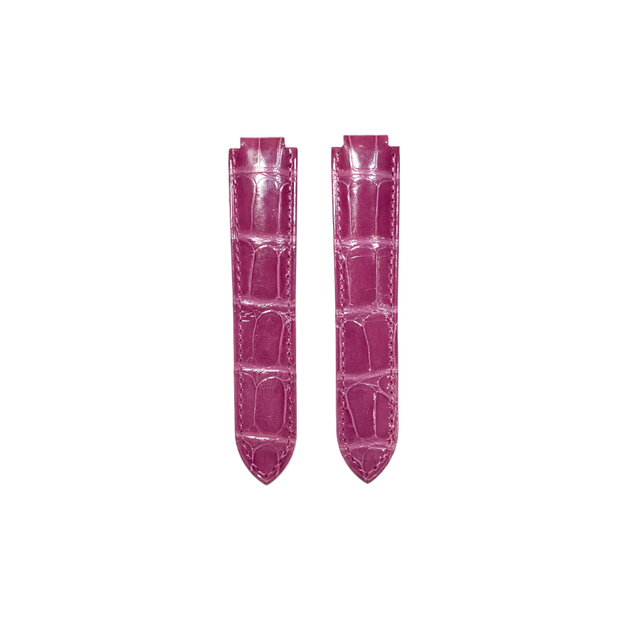 Cartier KD2J Ballon Bleu Alligator Strap - Dark Pink
