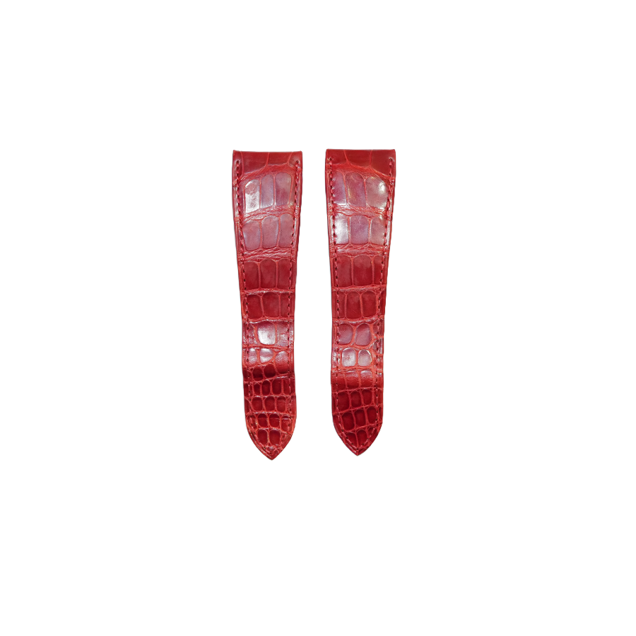 Cartier KD3J Alligator Strap - Mat Red