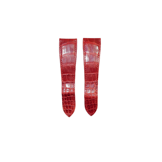 Cartier KD3J Alligator Strap - Mat Red