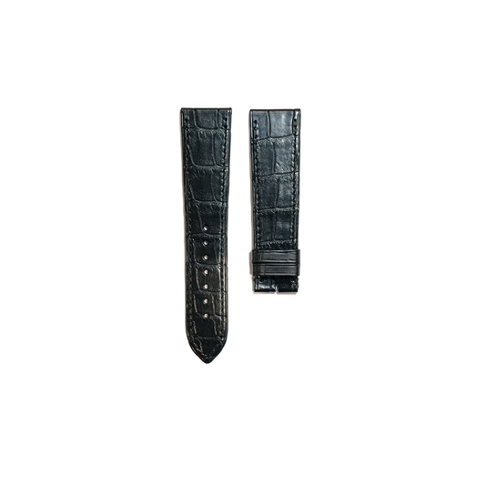 Cartier KD5B Alligator Strap - Mat Black