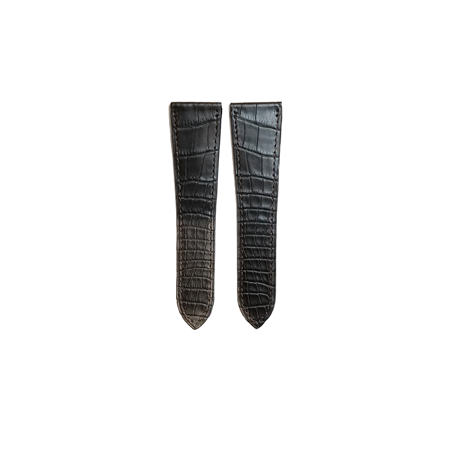 Cartier KD5C Alligator Strap - Mat Brown