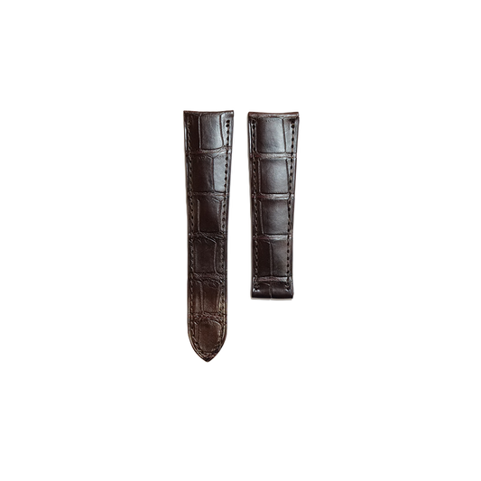 Cartier KD5M Alligator Strap - Mat Brown