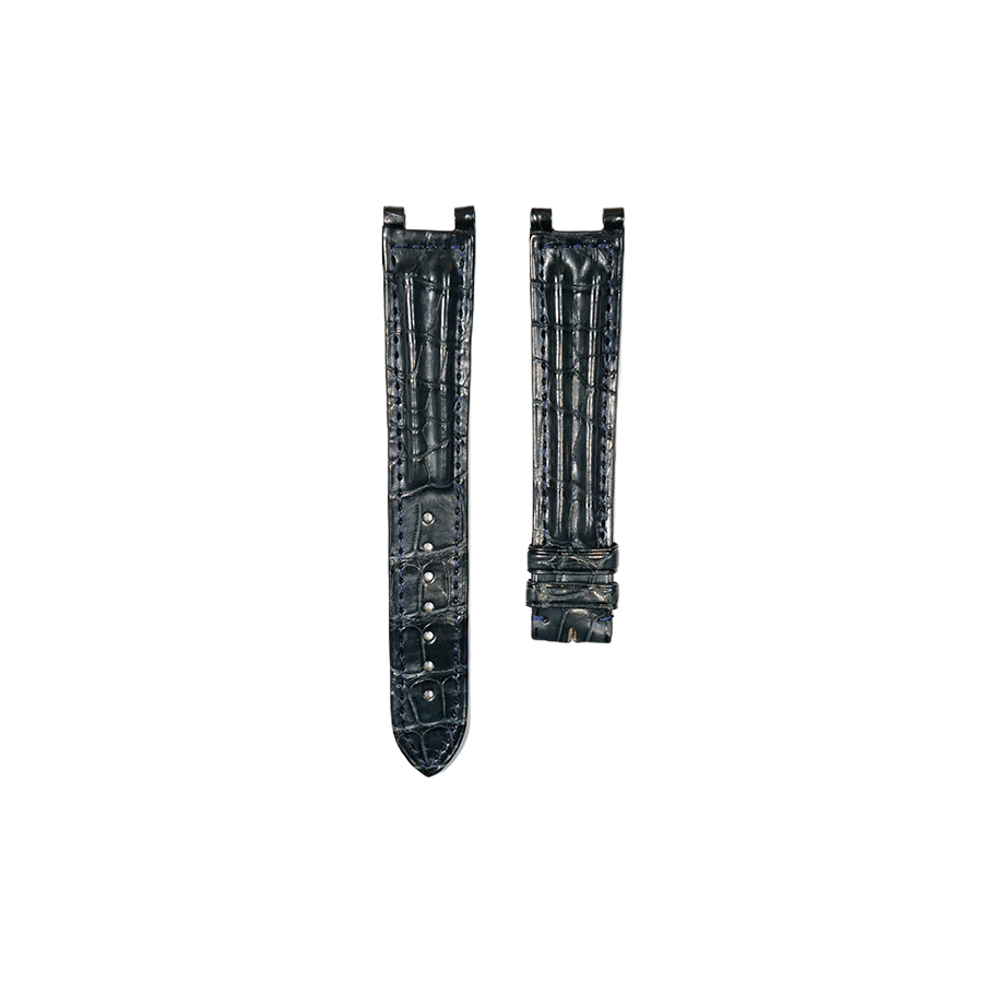 Cartier KD30 Crocodile Strap - Navy Matte
