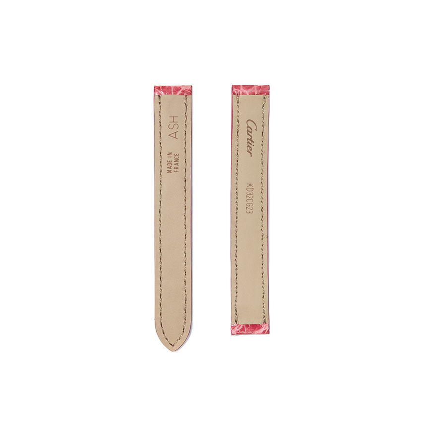 Cartier KD32 Crocodile Strap - Light Pink Red