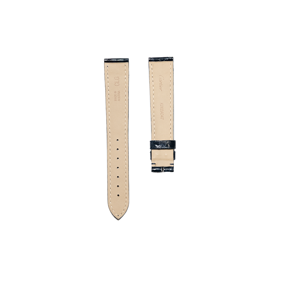 Cartier KD02 Crocodile Strap - Black