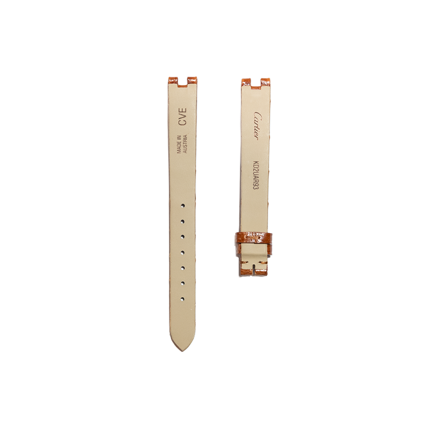 Cartier KD2U Baigoire SM Alligator Strap - Brillant Marron