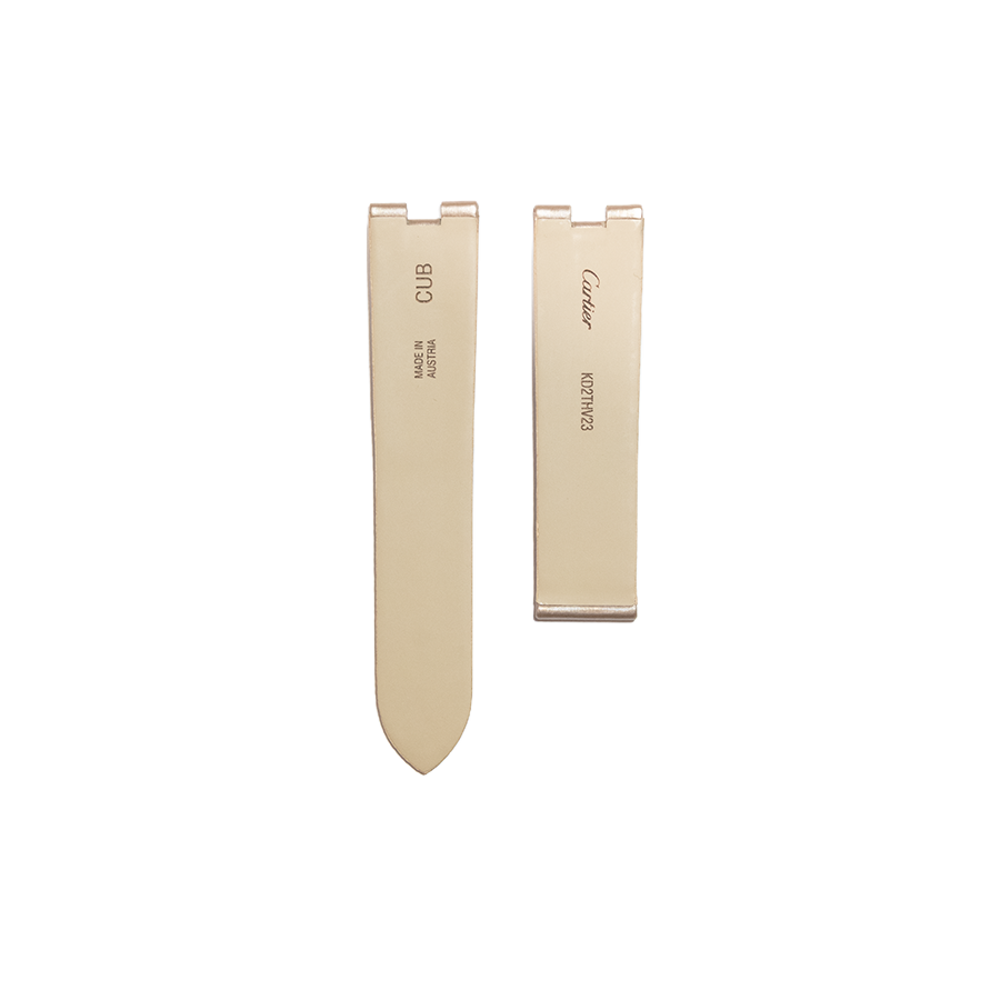 Cartier KD2T Baigoire LM Alligator Strap - Beige Rose