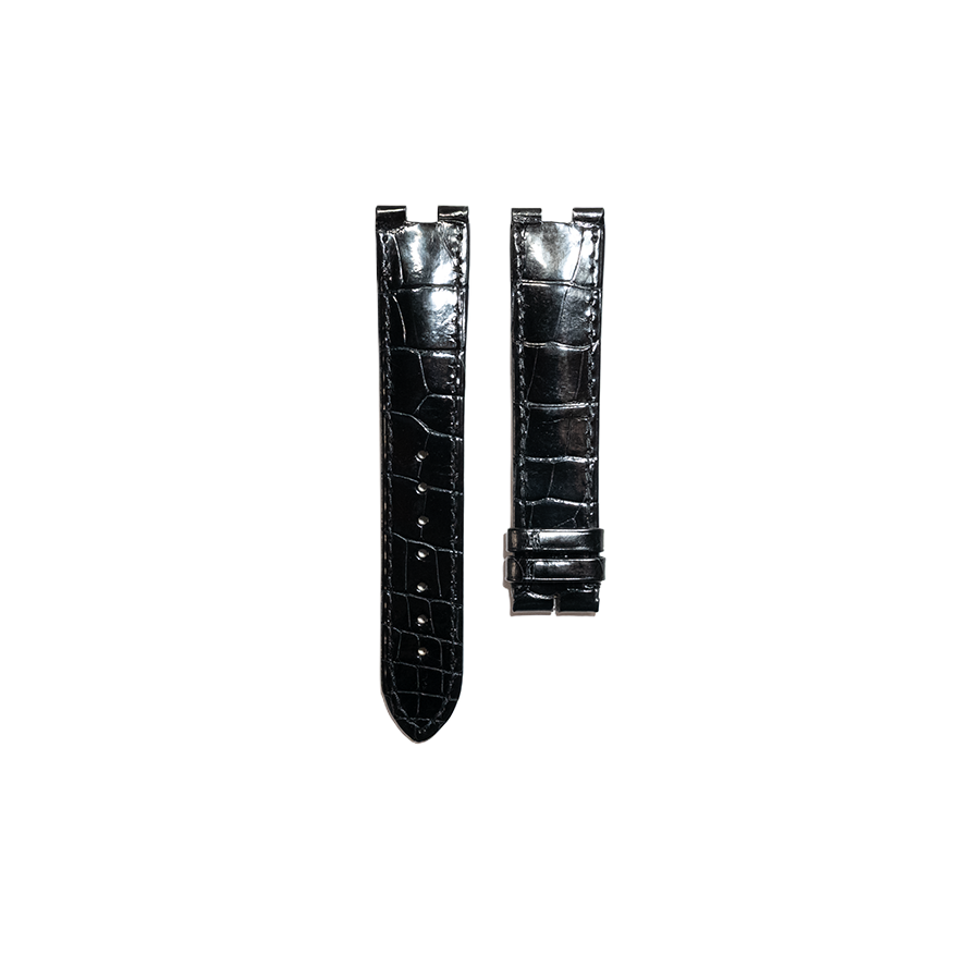 Cartier KD2T Baigoire LM Alligator Strap - Black