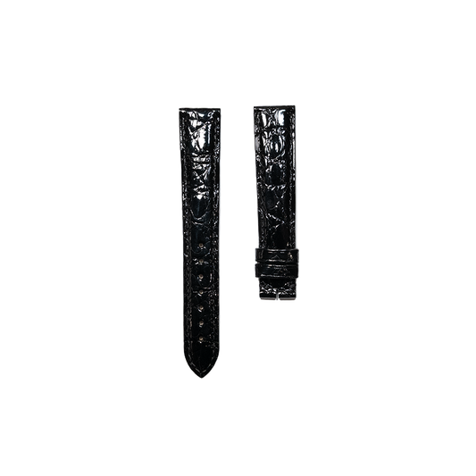 Cartier KD02 Crocodile Strap - Shiny Black