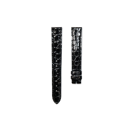 Cartier KD02 Crocodile Strap - Shiny Black
