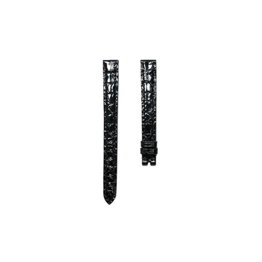 Cartier KD17 Crocodile Strap - Shiny Black