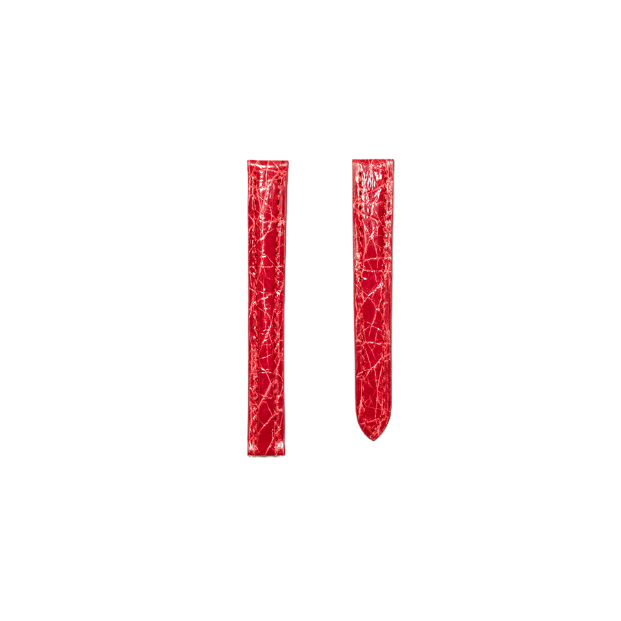 Cartier KD17 Caiman Strap - Shiny Red