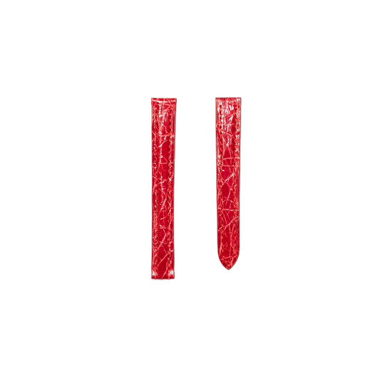 Cartier KD17 Caiman Strap - Shiny Red