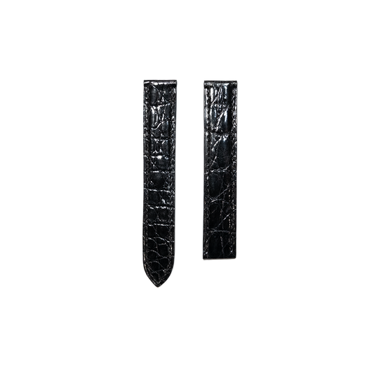 Cartier KD11 Caiman Strap - Shiny Black