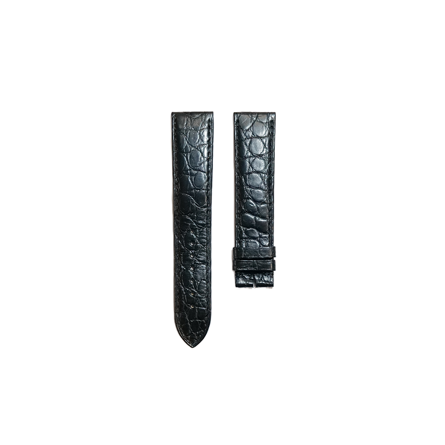 Cartier KD18 Crocodile Strap - Mat Black