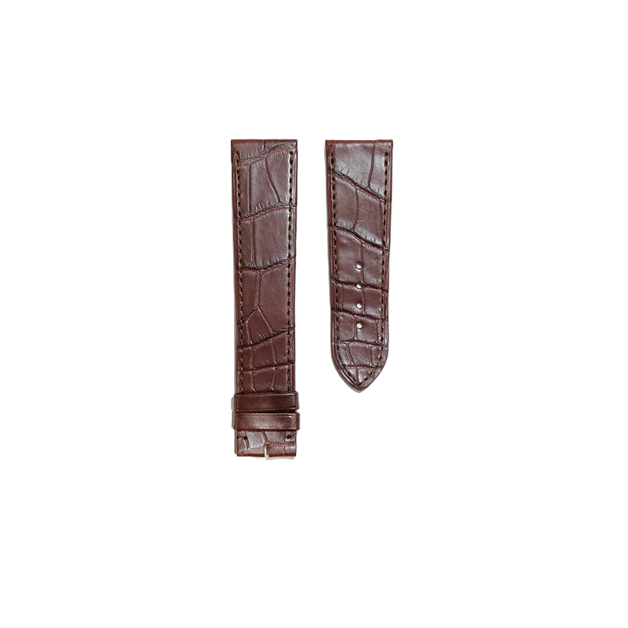 Cartier KD18 Alligator Strap - Mat Dark Brown