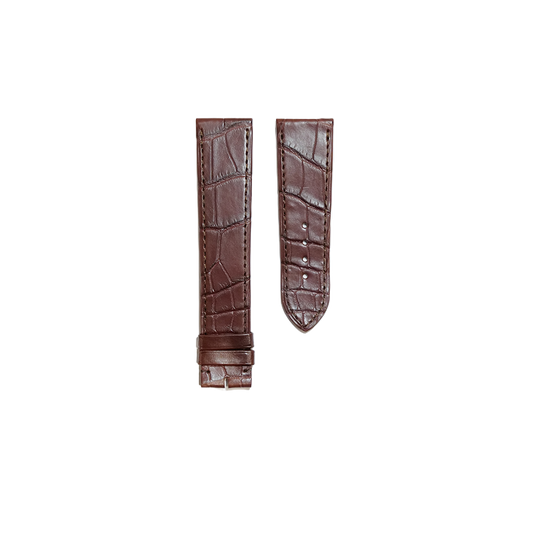 Cartier KD18 Alligator Strap - Mat Dark Brown